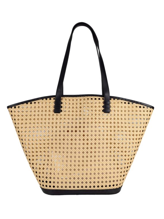 Melissa Borsa in rattan con dettagli in pelle
